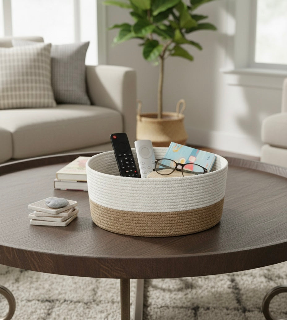 Cotton Rope storage Basket