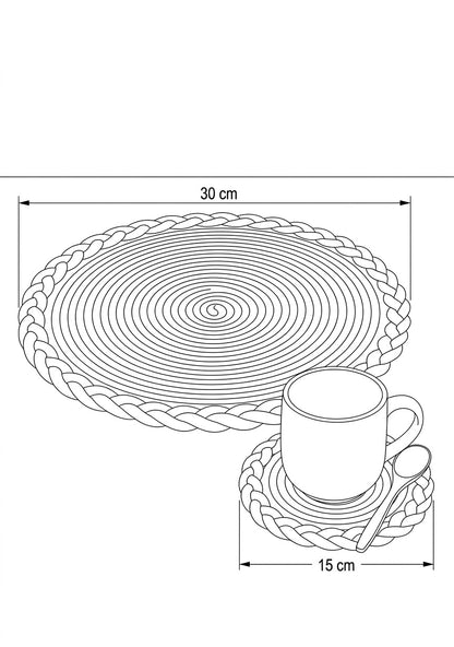 Placemats with coasters