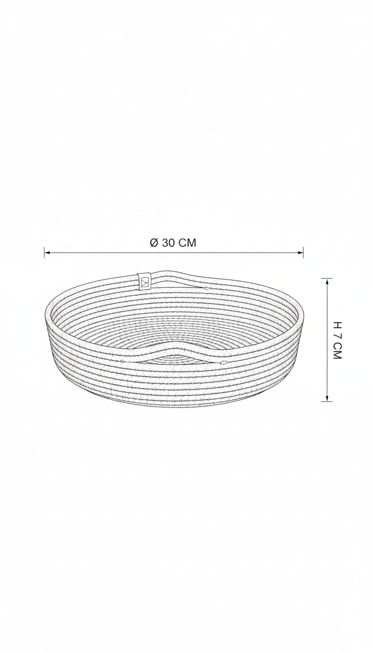 Cotton rope tray