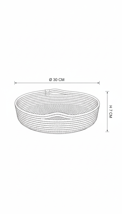 Cotton rope tray