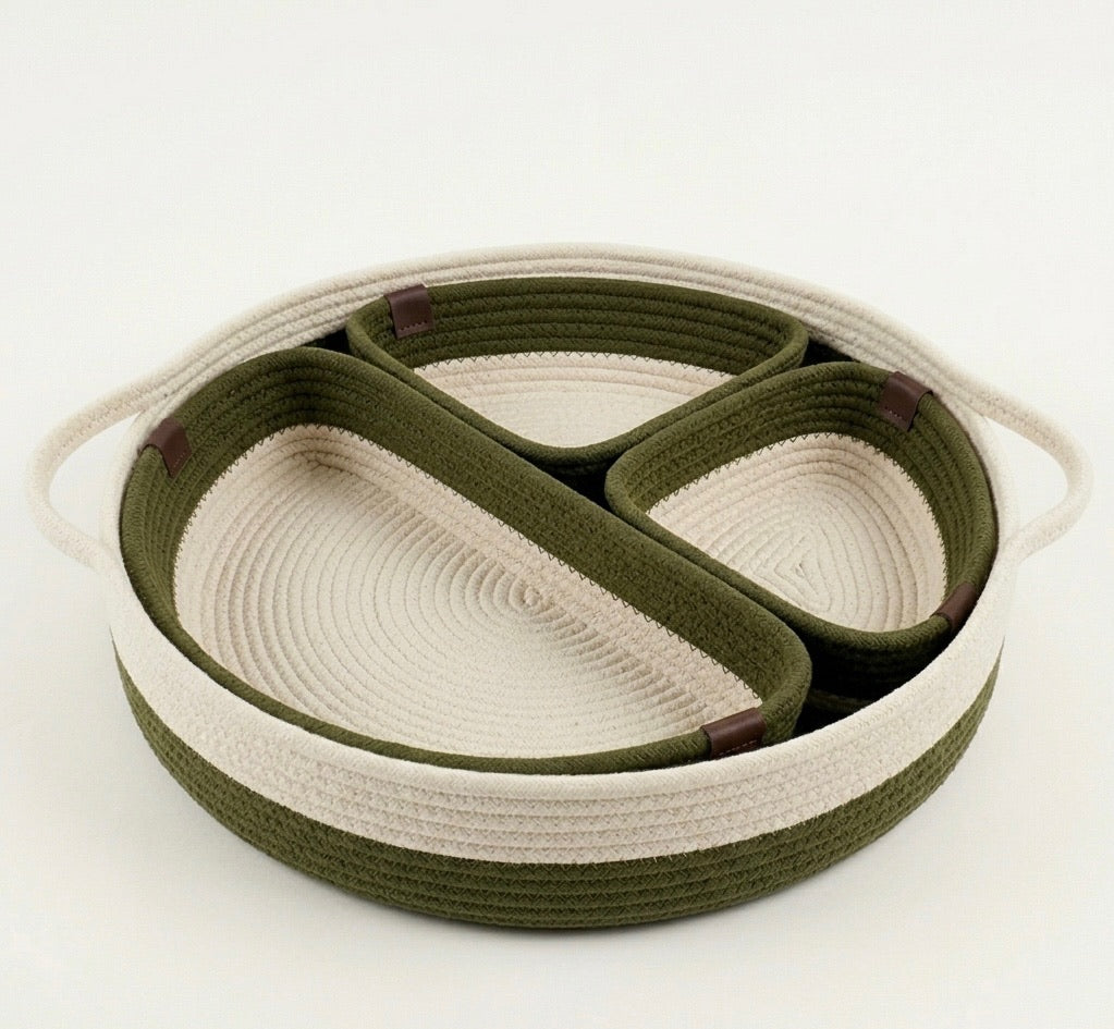 Cotton rope tray