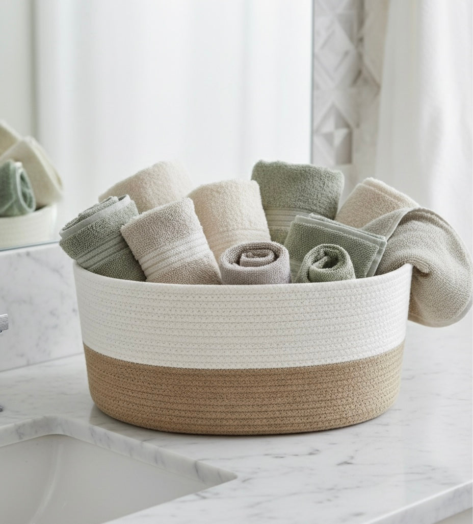 Cotton Rope storage Basket
