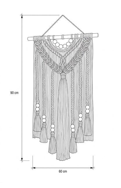 Naseem Macrame wall decor.