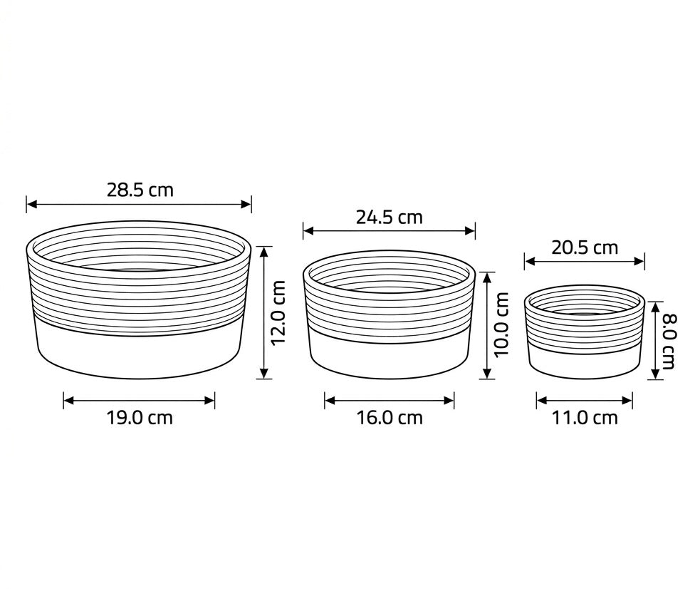 Cotton Rope storage Basket